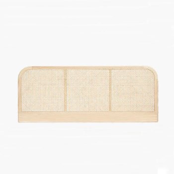 Wilton Rattan Rounded Corner Headboard